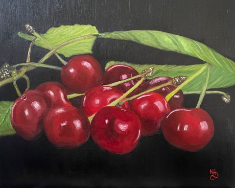 Cherries on Black